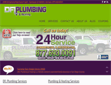 Tablet Screenshot of dflplumbing.com